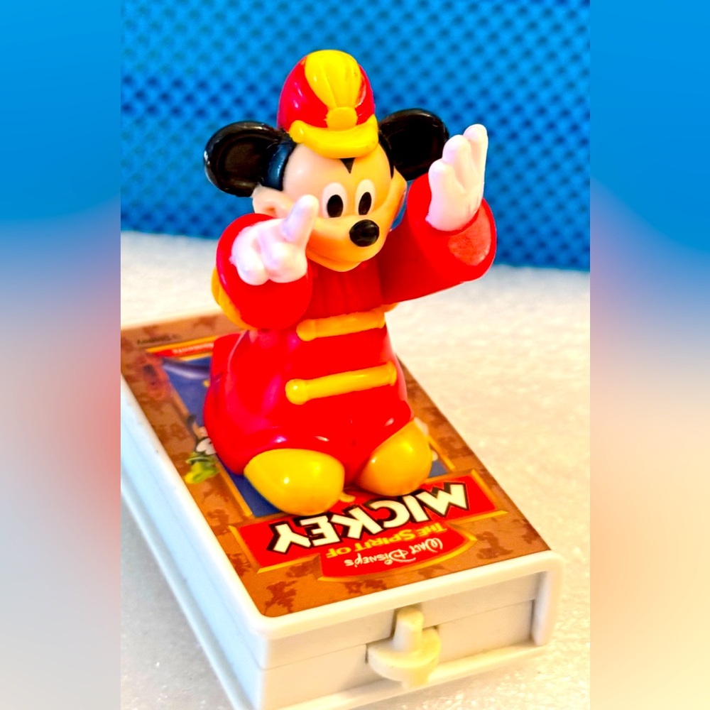 Vintage 1990s Disney Mickey Mouse Marching Band & Spirit of Mickey VHS Train Toy